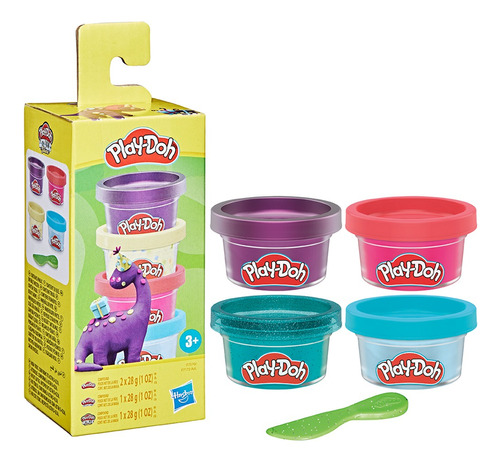 Play Doh  Pack  X 4 Masas De 28 G Original Hasbro 