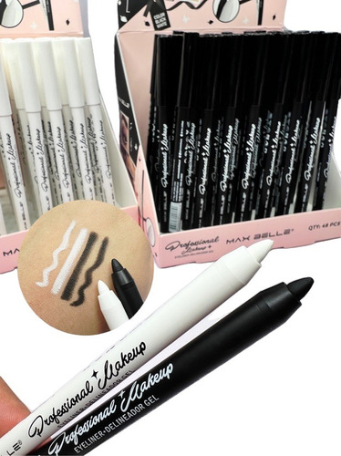 Lapiz Delineador Ojos  Maquillaje Ushas Blanco O Negro