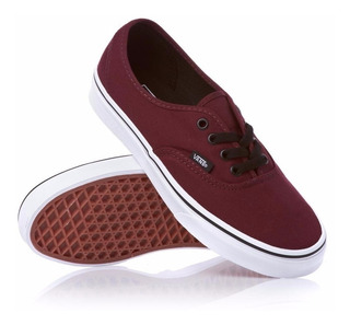 zapatos vans vinotinto rojo
