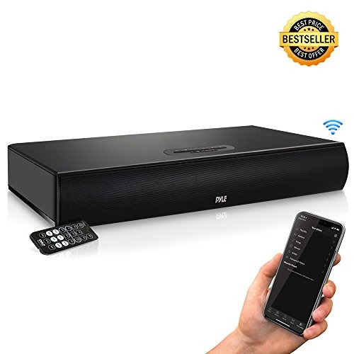 Pyle Tv Soundbar Soundbase Bluetooth Upgraded 2018