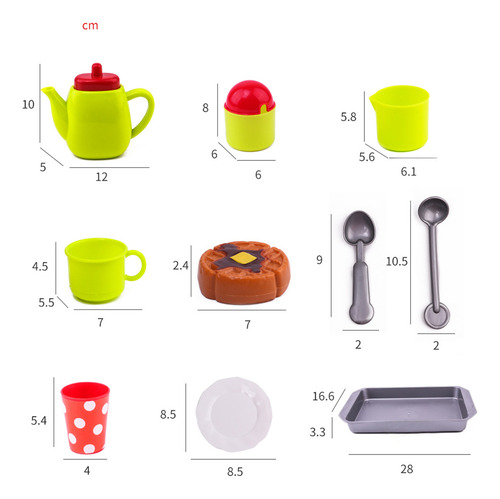 1 Juego De Teteras De Juguete, Juego De Tazas De Té, Muebles