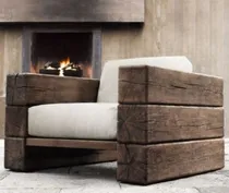 Comprar Sillones Viga 1 Jardin Exterior Patio Madera Maciza Barbacoa