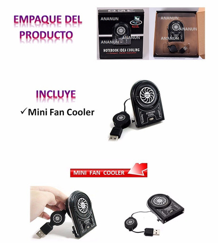Mini Fan Cooler Usb Para Laptops Extractor Enfriador