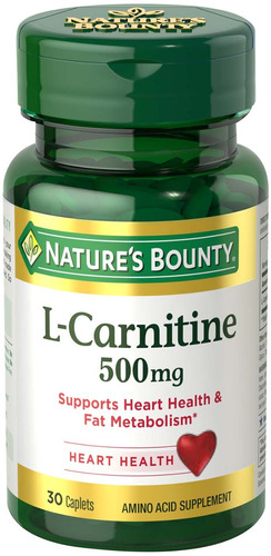 L-carnitina 500mg 30 Cápsulas Nature's Bounty