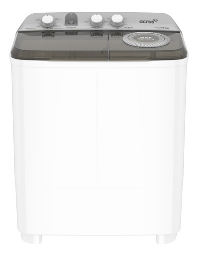 Lavadora semiautomática de doble tina Acros ALD1035JE blanca 10kg 110 V - 127 V