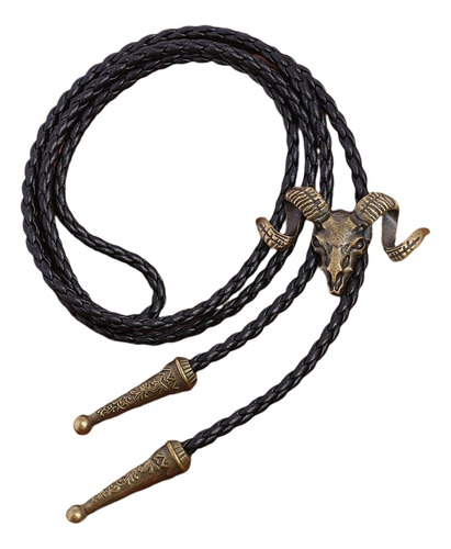 Cabeza De Cabra Western Bolo Tie Corbata De Vaquero Collar