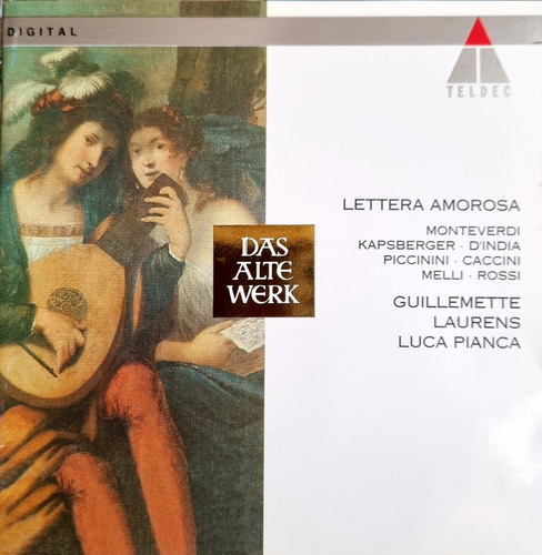 Lettera Amorosa Guillemette Laurens Y Luca Pianca Cd Alemán 