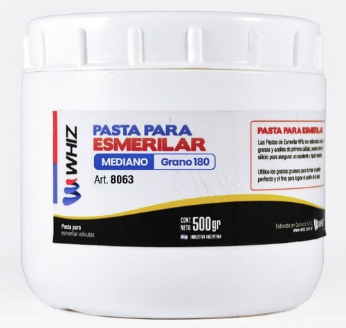 Pasta De Esmerilar Mediana - Grano 180 - Pote X 500 Gr