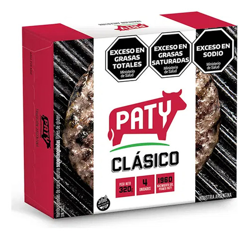 20 Hamburguesas Paty Clasica Sin Pan