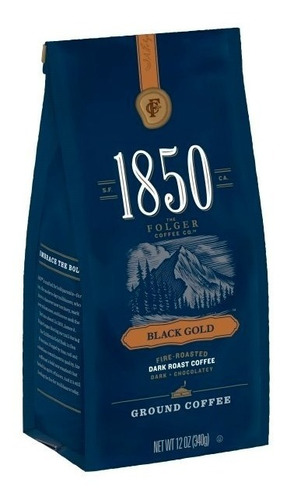 Café Tostado Oscuro Molido 12 Onzas 1850 Black Gold