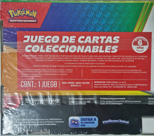 Pokémon Set Pack 3 Mini Tin Lata Destinos De Paldea Español Palden Fates Español