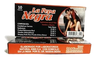 La Pepa Negra Energizante Natural No Erectmax No Bioprost