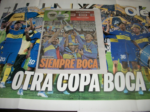 Boca Campeon De La Liga 2022 - Ole Final Y Poster Doble (Usado)