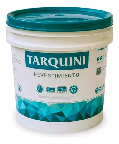 Revestimiento Tarquini Cuarzo Plast Fino 20kg Varios Colores