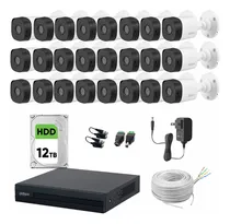 Comprar Kit Videovigilancia Cronos 24 Cámaras Dahua Bala B1A11 1MP + HDD 12TB + Bobina + Accesorios - Kit CCTV KITXVR1B04-24BC-12TB (DVR Dahua XVR4232AN-I Circuito Cerrado)