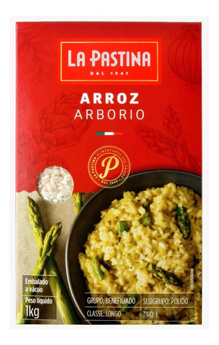 Arroz Arborio Italiano La Pastina 1 Kg Unidade La Pastina