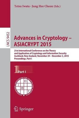 Libro Advances In Cryptology -- Asiacrypt 2015 : 21st Int...