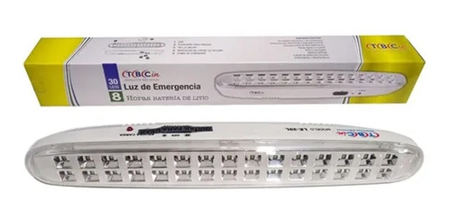 Imagen 2 de 6 de Luz Emergencia 30 Led Tbcin 8hs Autonomia Le-30lt