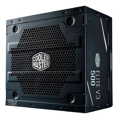 Fuente De Poder Cooler Master Elite 500w V3 80+ Plus Color Negro