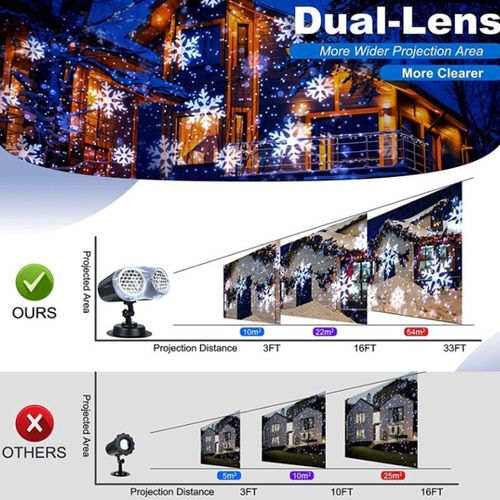 Para Proyector Holográfico Navideño Luz De Fiesta De