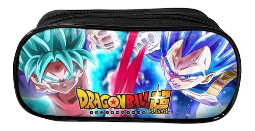 Estojo Escolar De Lápis Dragon Ball Z Goku Duas Repartições