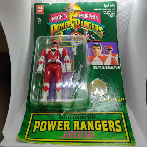 Power Rangers Jason Auto Morphin Red Ranger Rojo