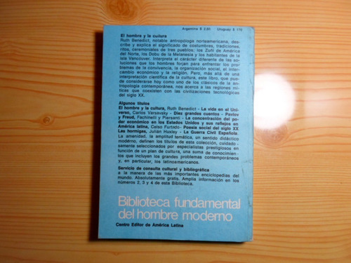 Imagen 2 de 3 de El Hombre Y La Cultura - Ruth Benedict