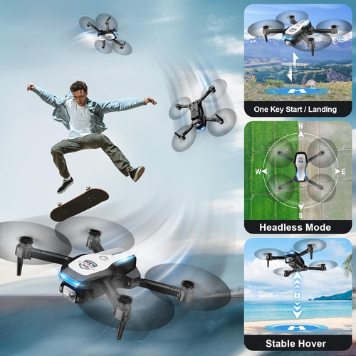 Drone Con Cámara 1080p Fpv Dron Plegable Para Principiantes,