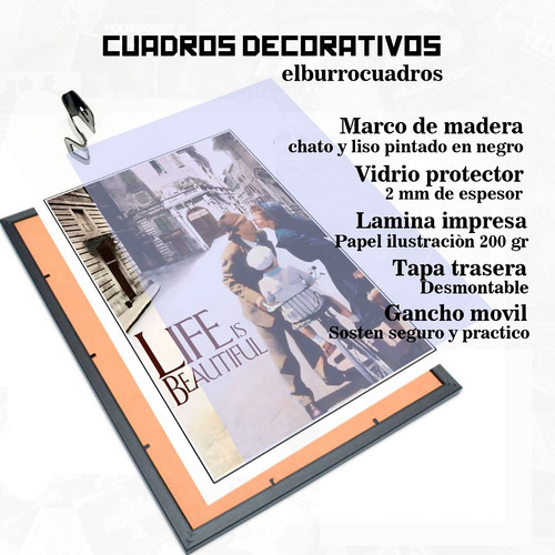 Cuadro Películas - La Vida Es Bella - Poster Arte