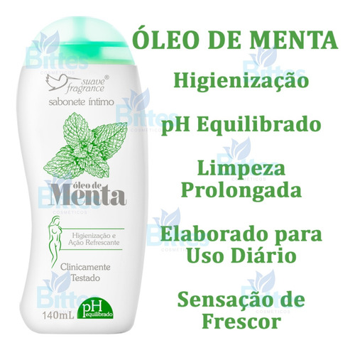 Sabonete Menta Suave Fragrance Íntimo 140ml