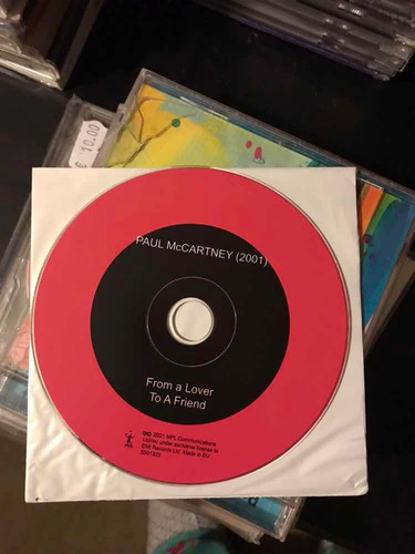 Paul Mccartney Cd From A Lover To A Friend Single