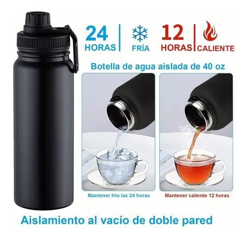 Botella De Agua Fría/caliente De Acero Inoxidable De 1.2 L