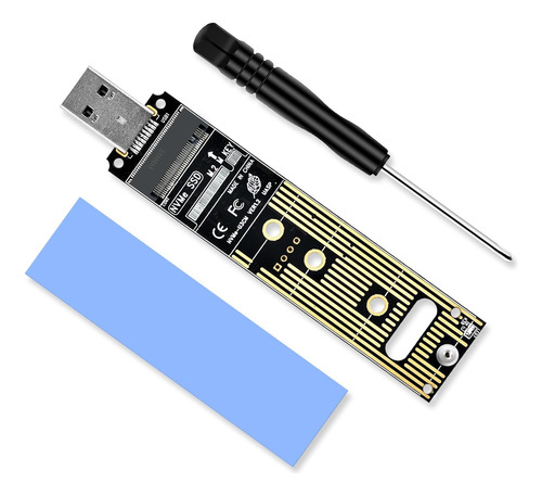 Adaptador Eluteng Nvme A Usb M.2 Nvme Disco Duro Usb3.1 Ge..