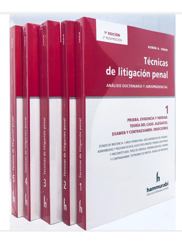 Pack Chaia Técnicas De Litigacion 7 Tomos Hammurabi