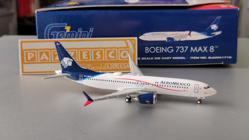 Avion Aeromexico Boeing 737 Max 8 Xa-mag 1:400 Gemini Jets (Usado)