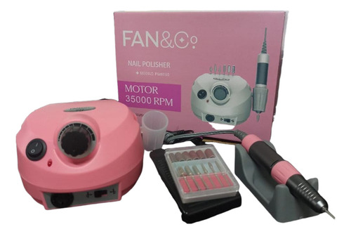 Motor Porquinho Rosa Fan Nails 40.000 Rpm Bivolt