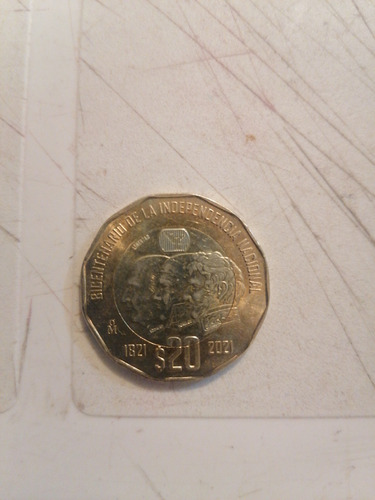 Moneda De $20 Del Bicentenario 1821 - 2021