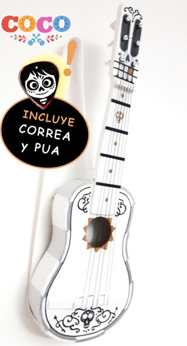 Guitarra Coco2 A 6 Años Sin Personalizar Con Correa Y Pua