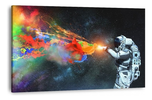 Canvas | Mega Cuadro Decorativo | Astronauta Color | 60x40