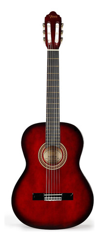 Guitarra Clasica Valencia Vc104 Standard Red Color Rojo Orientación De La Mano Diestro