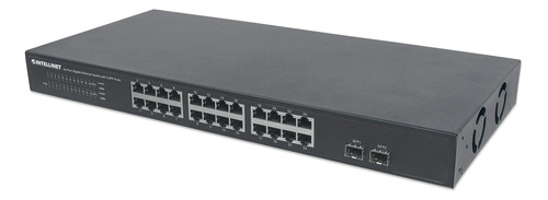 Intellinet - Switch Gigabit Ethernet De 24 Puertos Con 2 Pue