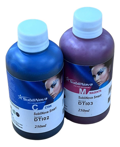 Tinta Sublimatica Inktec Dti 250ml Cyan + 250ml Magenta Tinta Cyan Magenta