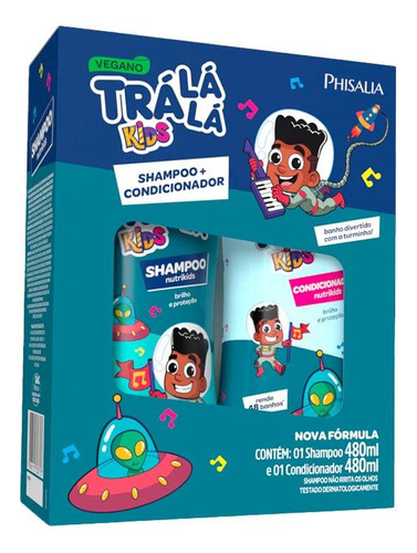 Kit Shampoo + Condicionador Trá Lá Lá Kids Nutrikids 480ml