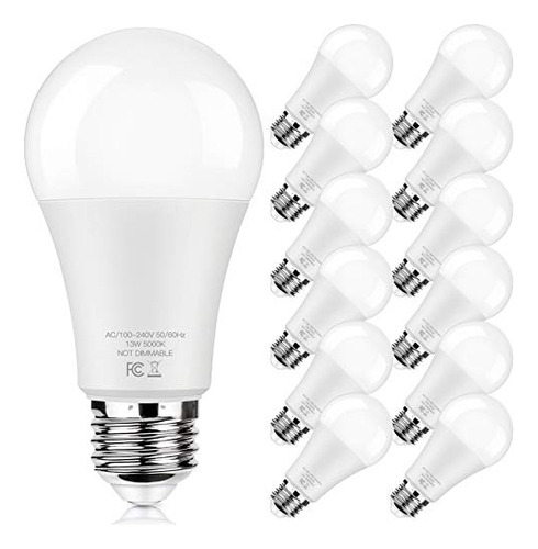 Led Light Bulbs 100w Equivalent 1500 Lumens, A19 13w 50...