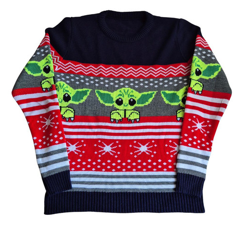 Sueter Navideño Ugly Star Wars Baby Yoda Adulto Unisex