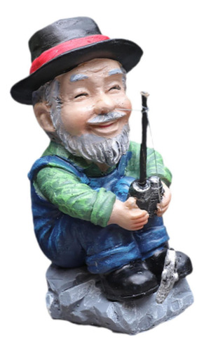 Ornamento De Mesa, Boneco De Pescador, Escultura De Velho