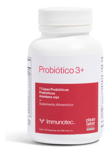 Immunotec Probio 3+ | 7 Cepas Probióticas Y Prebióticos