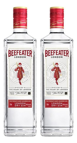 Kit 2 Gin Beefeater London Dry 750ml 2 Unidades