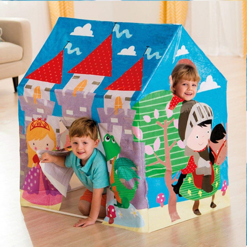 Casa De Juegos Intex Castillo Príncipe Y Princesa Color Azul