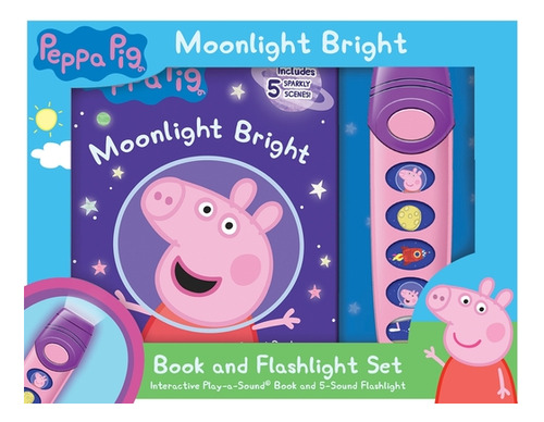 Libro Peppa Pig: Moonlight Bright Book And 5-sound Flashl...